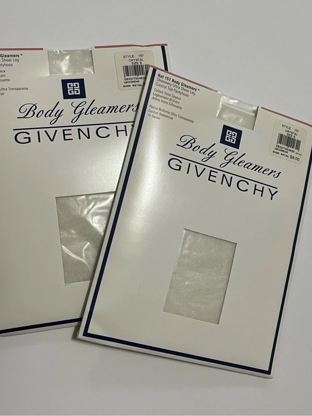Givenchy Body Gleamers Shimmery ultra-sheer control top pantyhose 157 Crystal B